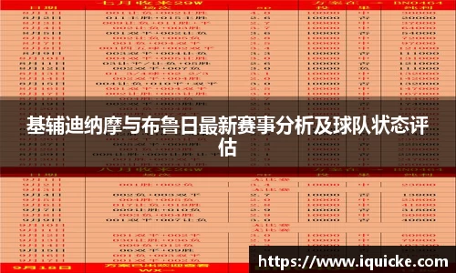 基辅迪纳摩与布鲁日最新赛事分析及球队状态评估